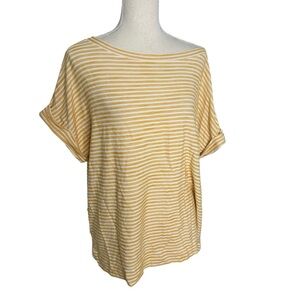 Lou and Grey‎ Striped Yellow Women's Top XL